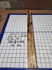 Black and White Ebony  Wood turning  blank  2 3/8 " x  7/8" x  28 3/8  " EBW301