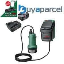 Bosch 06008C4203 Cordless Garden Pump 18V Rainwater Drainage + 4AH Battery Kit
