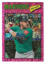 2026 Topps Heritage Chrome Pink Sparkle Refract - Eugenio Suarez - Mariners  #29