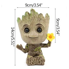 Large Cute Groot Plant Pot Miniature Desktop ...