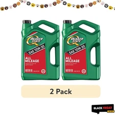 2P Quaker State All Mileage 10W-30 Motor Oil, 5 Quart