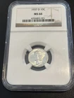 1937-D Mercury Dime 10C - NGC MS66