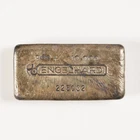 Vintage Bull Logo Engelhard 10oz Poured Silver Bar