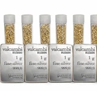 4 Valcambi 1g .999 Silver Bars + 5 Gold Vials + Mystery Coin Bonus Pouch
