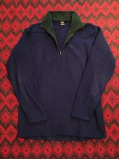 Vintage Patagonia Capilene XL Quarter Zip Fleece Made In USA 1/4 Pullover Blue