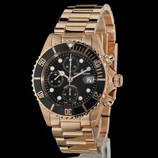 REVUE THOMMEN Diver Chrono AUTOMATICO Cronografo Uomo Rosa 17571.6167 NUOVO!!!