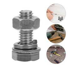 Kit de boulons d'écrous en acier inoxydable de 20 pcs kits de vis de