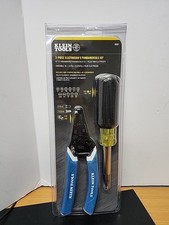 Klein Tools 2 Piece Set Wire Stripper/Cutter & 11-In-1 Multi-Bit Driver #92922