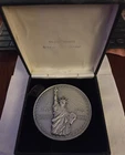 1976 Huge 7.95 oz ASW .925 Silver Bicentennial Medal Statue of Liberty 3" 267g