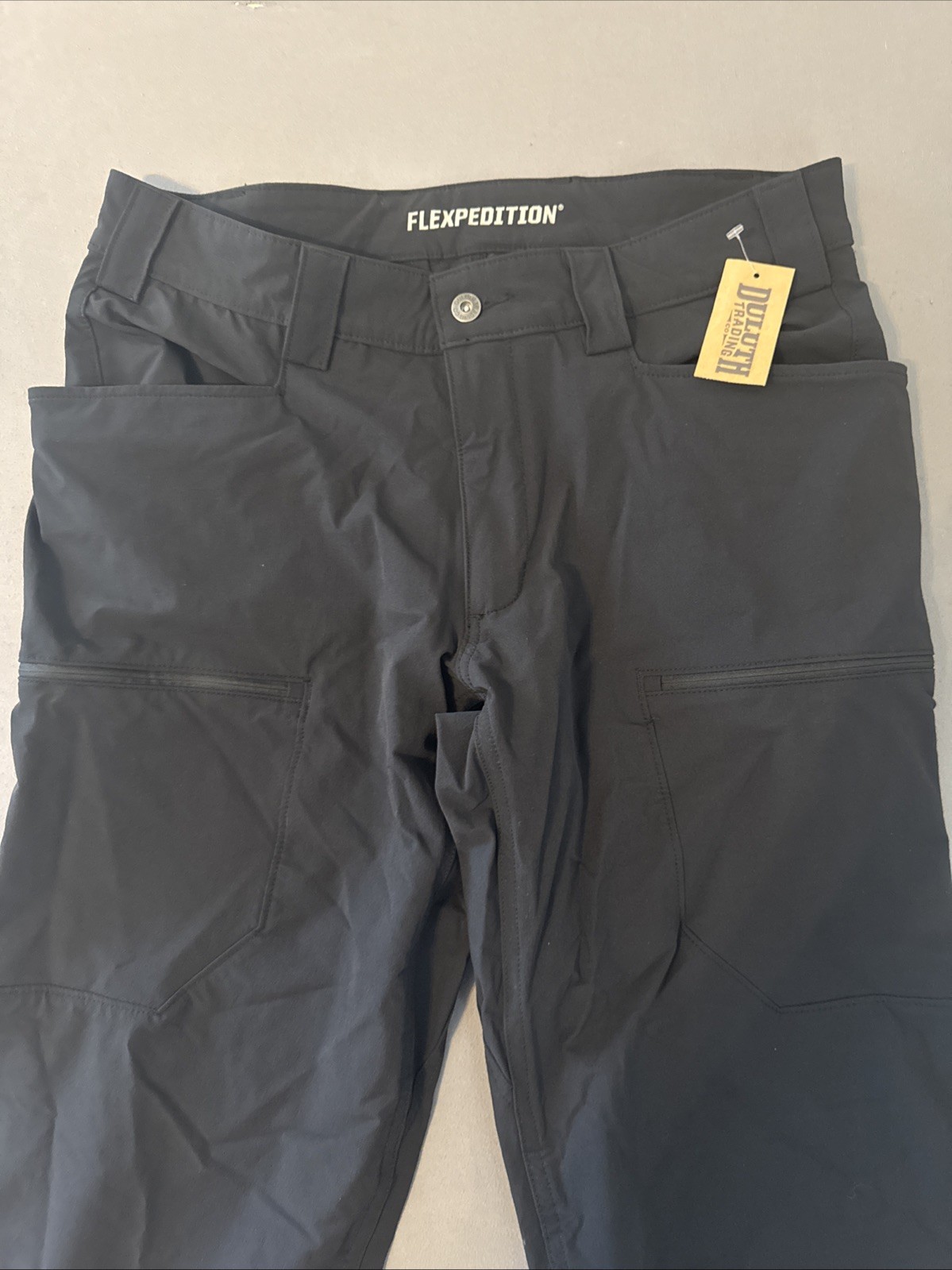 ​Duluth Trading Co Flexpedition Pants Men’s 34x36 Tall Relaxed Fit Black Hiking image 2