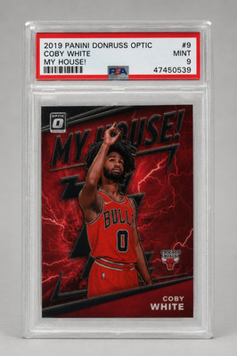 2019 Panini Donruss Optic Coby White My House #9 Rookie PSA 9