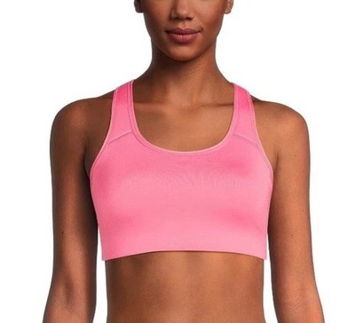 Avia Racerback Sports Bra for Women, Medium Support,Color Pink Multi- Sizes New