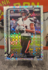 Jayden Higgins Rookie 2025 Topps Chrome #343 X-Fractor Houston Texans