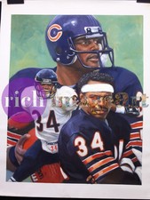 Walter Payton Chicago Bears NFL Football Art Original Oil Painting on Canvas 2