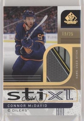 2022 Upper Deck SP Game Used STI-XL Stick Relics 19/25 Connor McDavid #XL-CM tf4