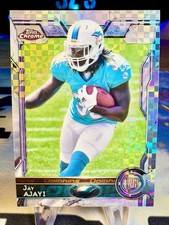 2015 Jay Ajayi Topps Chrome X-Fractor Rookie Card #120 Miami Dolphins. rookie card picture