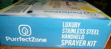 Purrfect Zone Luxury Stainless Steel Handheld Sprayer Kit