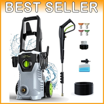 #ad Portable High Pressure Washer with 4 Nozzles $218.34