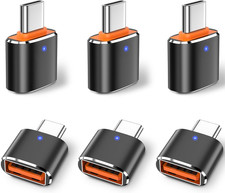 6 Pack USB C to USB Adapter, USB C Male to USB 3.0 Female OTG Adapter for Iphone