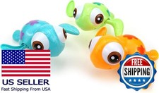 Wind-up Swimming Sea Turtle Bath Toys, Mold-Free, No Battery, Montessori, 3pcs