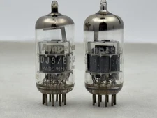 Matched NOS Pair Amperex 6DJ8/ECC88 Tubes O Getters Made in Holland Amplitrex