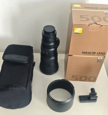 Nikon AF-S NIKKOR 500mm f/5.6E PF ED VR   FX   TOP Zustand + 2 Füße