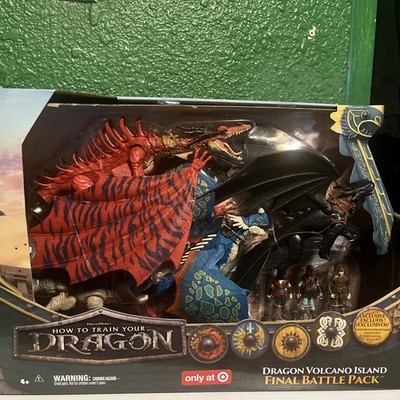 NEW! How to Train Your Dragon Live VOLCANO ISLAND FINAL BATTLE PACK 7 Figure Set