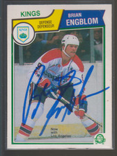 Autographed 83/84 OPC Brian Engblom - Kings