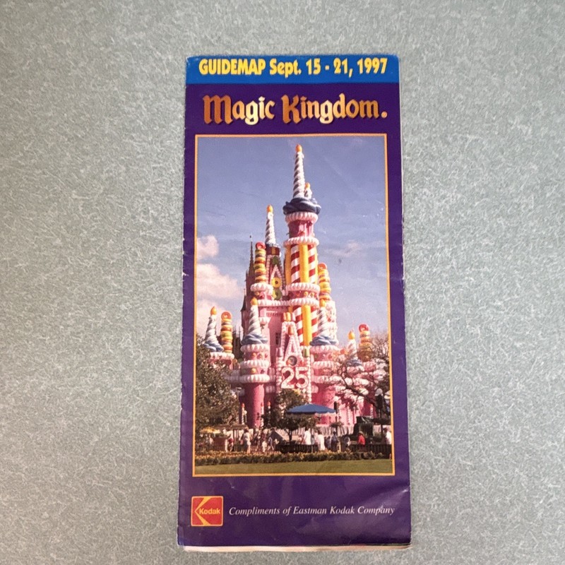 Kodak Disney Magic Kingdom Guidemap Minnie Mouse Sept 15-21 1997