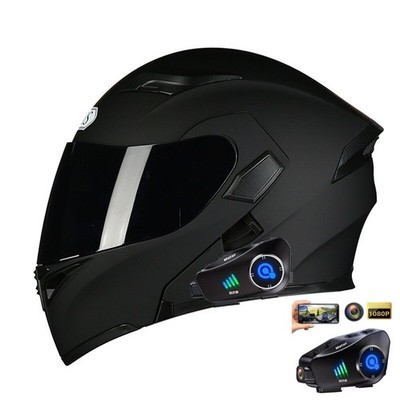 Motorcycle Helmets Bluetooth Helmet Action Camera Recorder Modular DOT Approved
