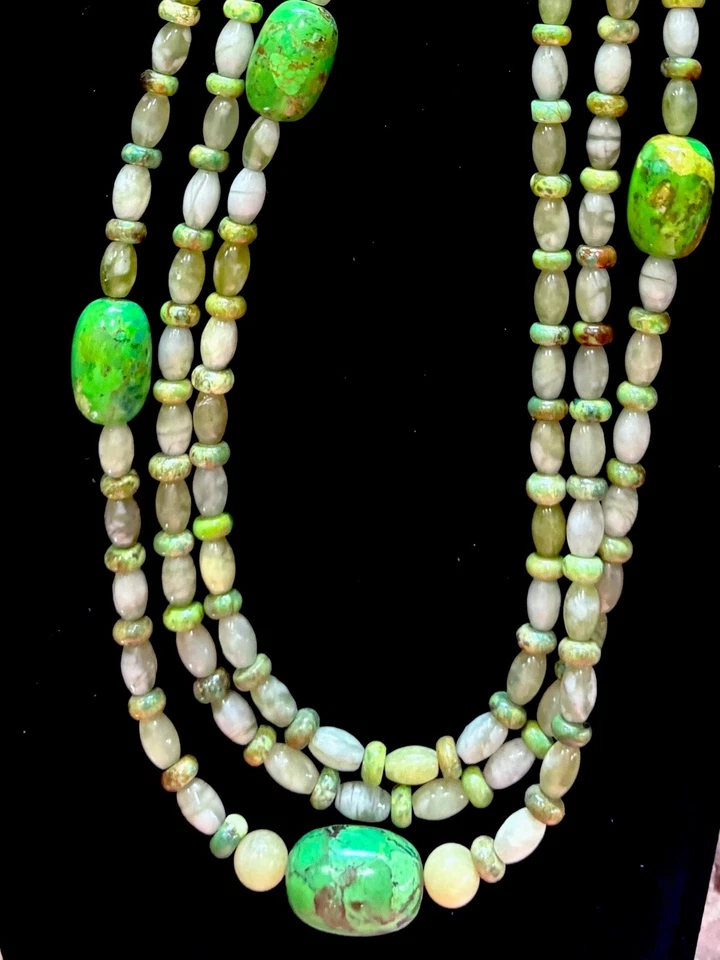 "Collar Jay King Mojave Turquesa y Serpentina Firmado 13"" L"  Foto 2 de 4