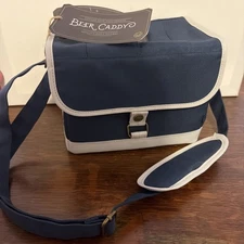 Navy Blue 6-Pack Beer Caddy Legacy Picnic Time Brand NWT Cooler Tote