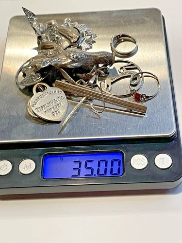 VTG LOT OF Sterling Silver Jewelry USE, SCRAP 35g RINGS, PINS, PENDANTS