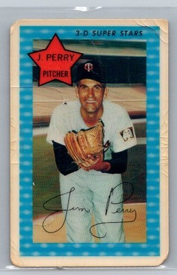Jim Perry 1971 Kellogg's 3-D Super Stars #3a Minnesota Twins