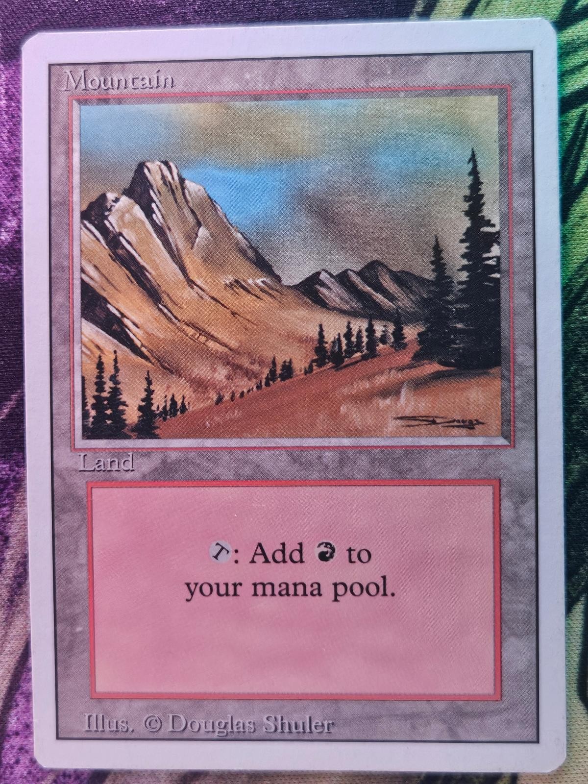 Mountain (C) 292 Land Revised Edition Magic: The Gathering Moderately Played