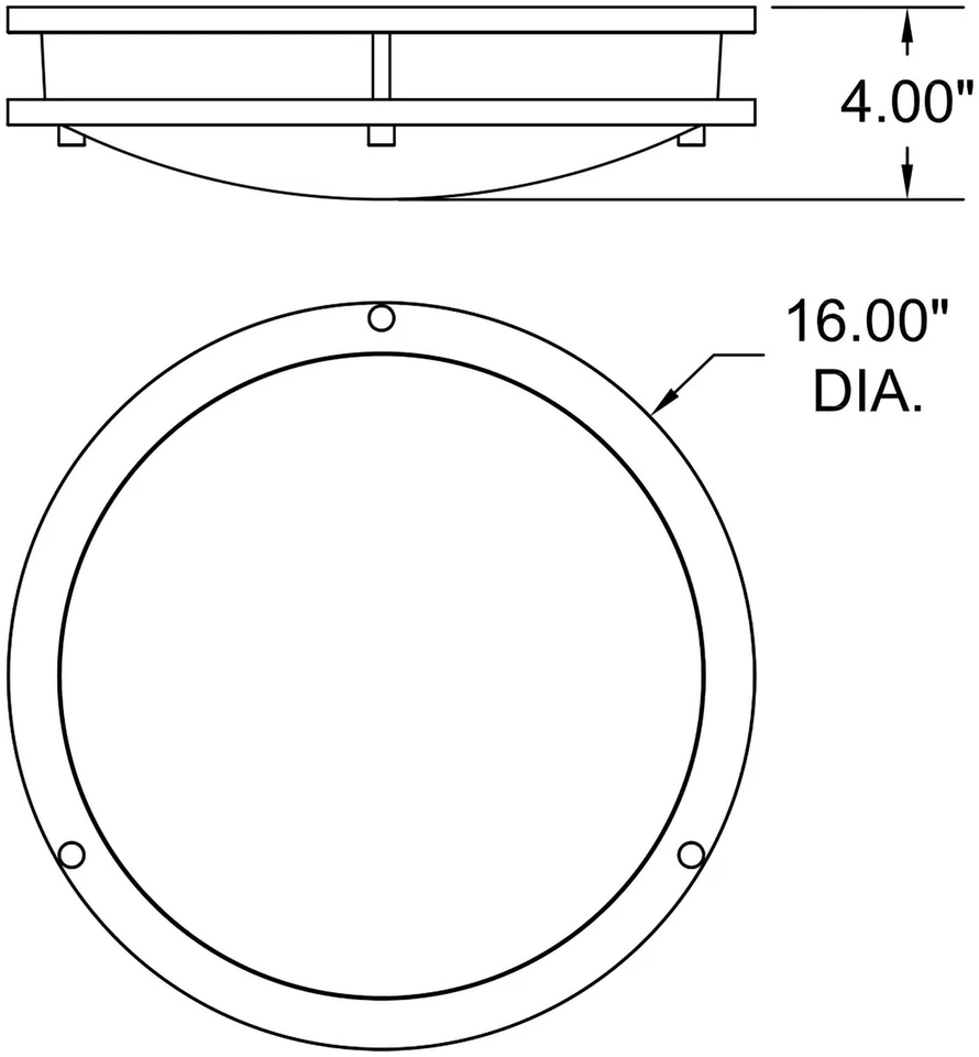Access Lighting 20508LEDD Solero III 16"W LED Flush Mount Bowl - Bronze - Image 2 of 4