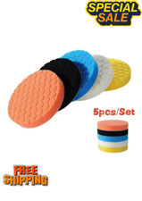 5PCS 6"150mm Buffing Waxing Polishing Sponge Pads Kit For Car Polisher Drill UK