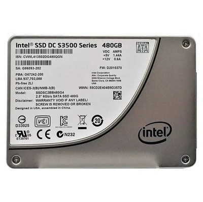 Intel DC S3500 480GB SSD 2.5 inch 6Gb/s SATA Solid State Drive SSDSC2BB480G4