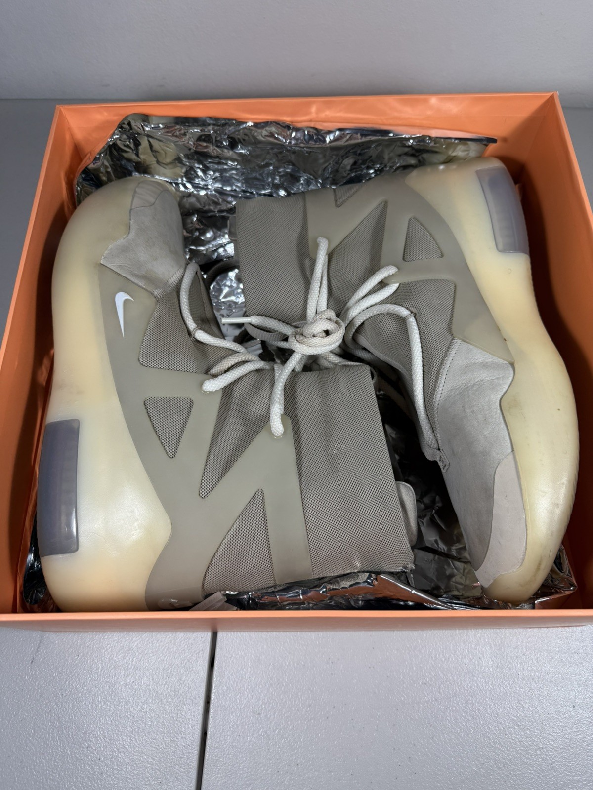 Size 11 - Men’s Air Fear Of God 1 “Oatmeal”AR4237-900  thumbnail 13