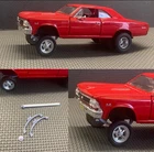 1:25 Adjustable Gasser Straight Axle Leaf Spring Front End Set.  (unchromed)