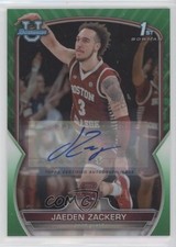 2022 Bowman U Chrome Prospect Green Refractor 17/99 Jaeden Zackery #35 Auto 01wi