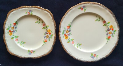 Vintage Alfred Meakin Marquis Form Ringelblume Beilage und Brot und Butter Teller