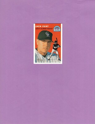 2003 Topps Heritage #104 Jack Cust! Colorado Rockies!