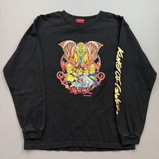 Vintage Yugioh Shirt Boys Large Black King of Games Exodia Yami Yugi Long Sleeve