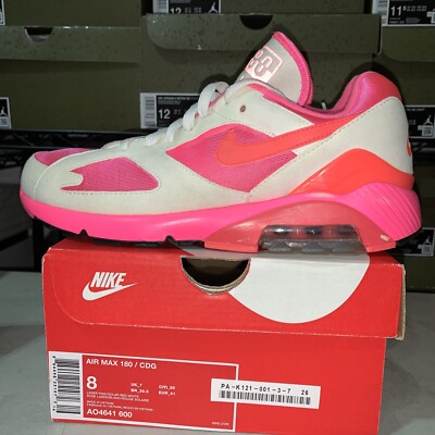 Nike Air Max 180 X CDG “White Pink” AO4641-600 Men's 8 Preowned | eBay
