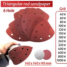 6 Hole Mouse Detail Sander Sandpaper Sanding Pads Sheets 40 Grit to 1000 Grit