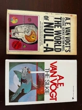 A E Van Vogt, WORLD OF NULL-A + THE SILKIE (Berkley, Ace) G & VG