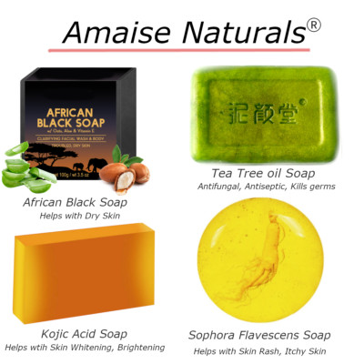 100g AMAISE Naturals  Seifenstücke - natürliche Inhaltsstoffe - verbessern die Hautgesundheit