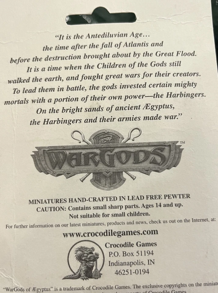 WARGODS OF AEGYPTUS WGE-132 ~ NUEVO EN CAJA Foto 2 de 2