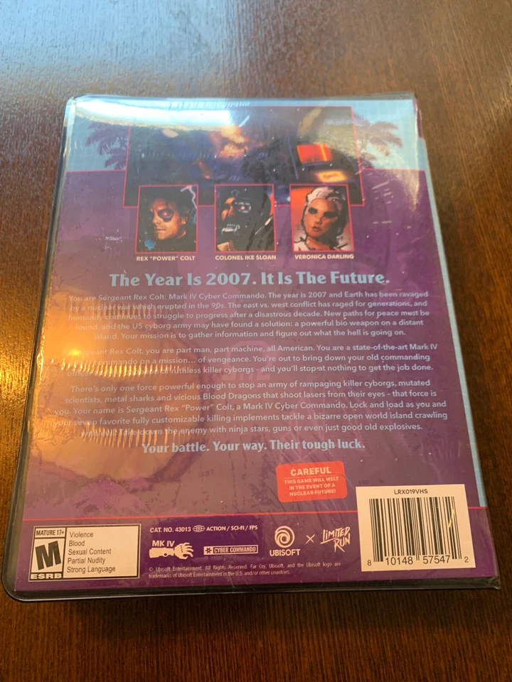 Far Cry 3 Blood Dragon Xbox VHS Edition Convention Exclusive Limited Run #19 New - Image 2 of 4